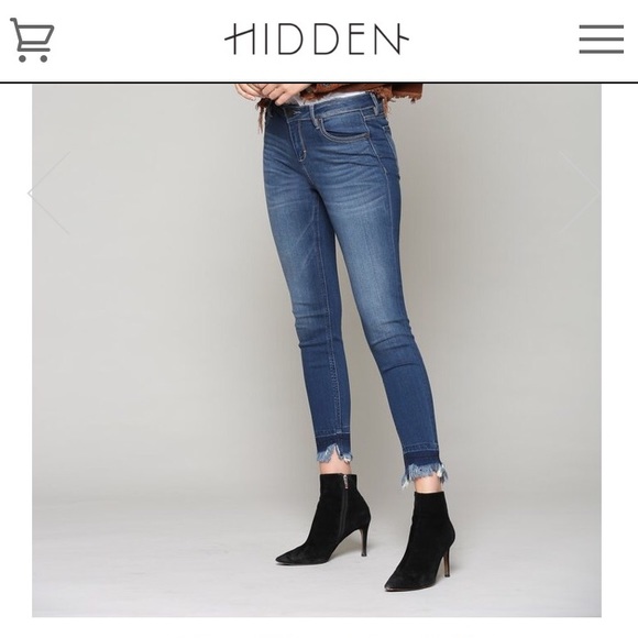 Hidden Denim - HIDDEN DENIM | Raw hem skinny jeans